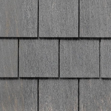 Maibec Genuine Wood Victorian Shingles in Dark Grey H2BO