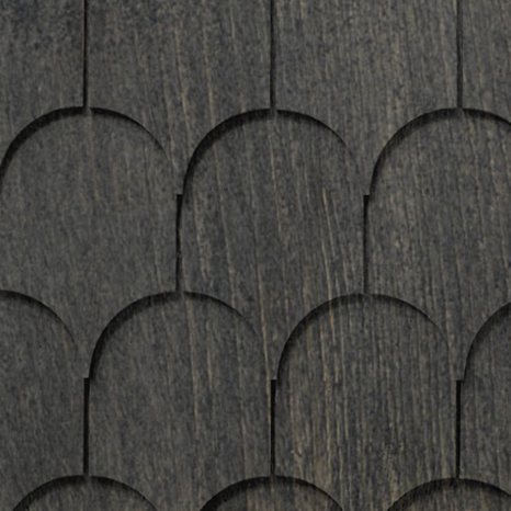 Maibec Genuine Wood Victorian Shingles in Jamacain Pepper-Nantucket-Diagonal