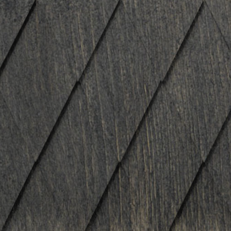 Maibec Genuine Wood Victorian Shingles in Jamacain Pepper-Nantucket-Hexagonal