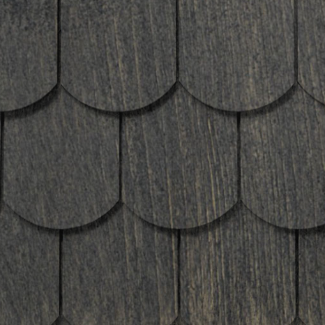 Maibec Genuine Wood Victorian Shingles in Jamacain Pepper-Nantucket-Octagonal