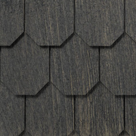 Maibec Genuine Wood Victorian Shingles in Jamacain Pepper-Nantucket-Diamond