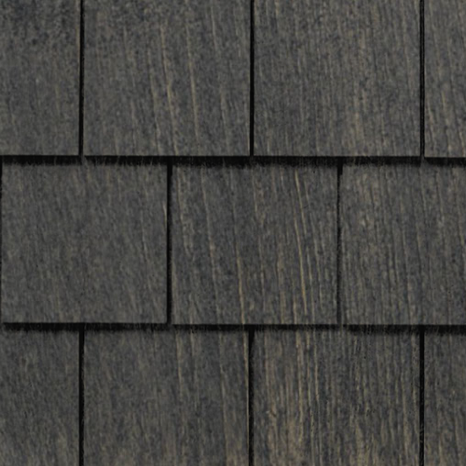Maibec Genuine Wood Victorian Shingles in Jamacain Pepper-Nantucket-Fish Scale