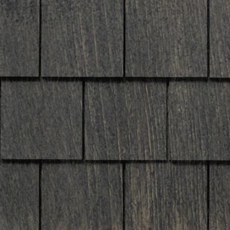 Maibec Genuine Wood Victorian Shingles in Jamacain Pepper-Nantucket-Fish Scale