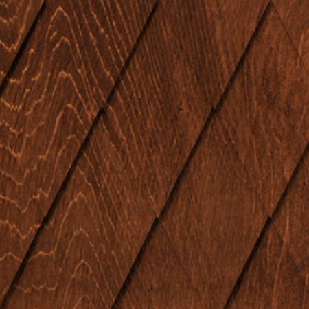 Maibec Genuine Wood Victorian Shingles in Nutmeg Brown-Nantucket-Half Cove