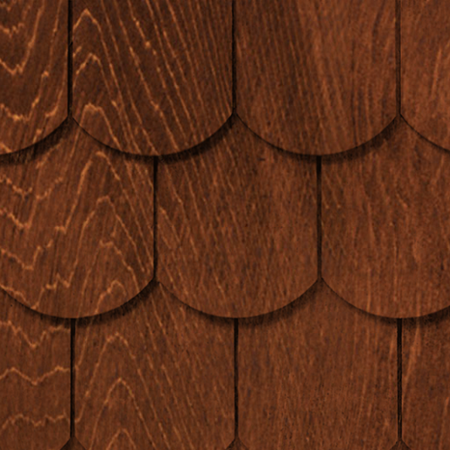 Maibec Genuine Wood Victorian Shingles in Nutmeg Brown-Nantucket-Arrow