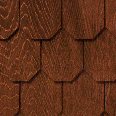 Maibec Genuine Wood Victorian Shingles in Nutmeg Brown-Nantucket-Diamond