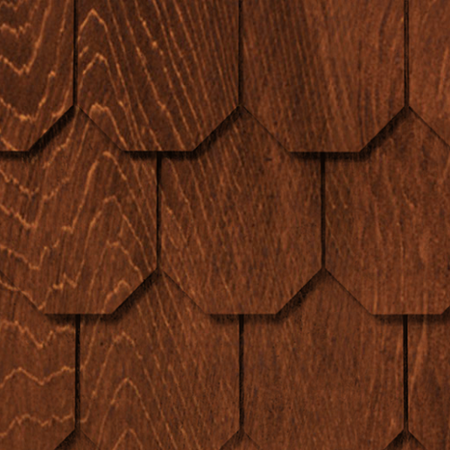 Maibec Genuine Wood Victorian Shingles in Nutmeg Brown-Nantucket-Diamond