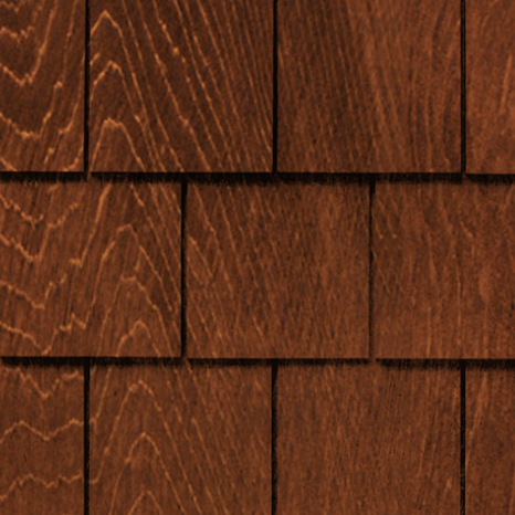 Maibec Genuine Wood Victorian Shingles in Nutmeg Brown
