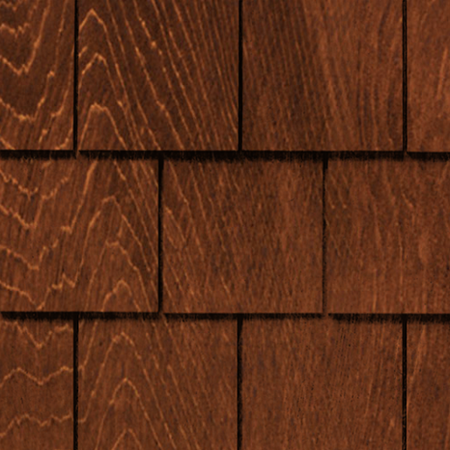 Maibec Genuine Wood Victorian Shingles in Nutmeg Brown