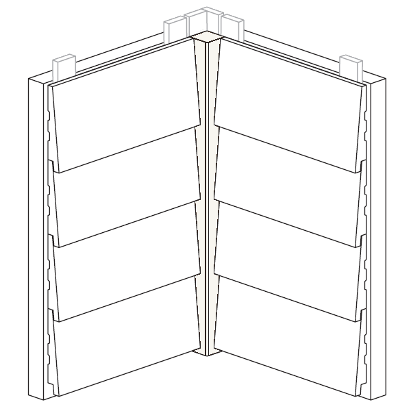 Maibec Express EM+ Genuine Wood Siding in 111 - White-Textured-2in Trim-5/4 x 5