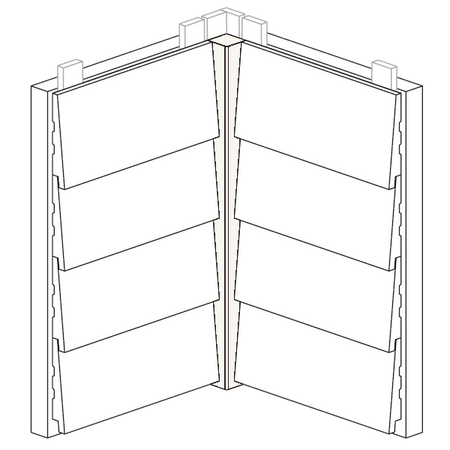 Maibec Express EM+ Genuine Wood Siding in 111 - White-Textured-2in Trim-5/4 x 5