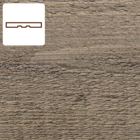 Maibec Genuine Wood Siding 1in Trim (Maibec Natural Tones)-Fundy Bay Brown 061 (Maibec)-Brushed-1in x 4in