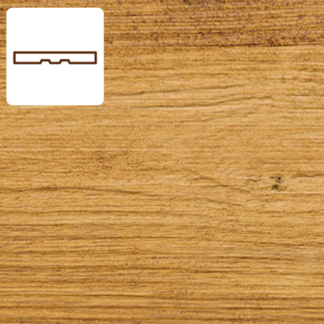 Maibec Genuine Wood Siding 1in Trim (Maibec Natural Tones)-Prairie Gold 051 (Maibec)-Brushed-1in x 3in