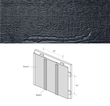 Maibec CanExel Board & Batten Engineered Siding in Midnight Blue-Board