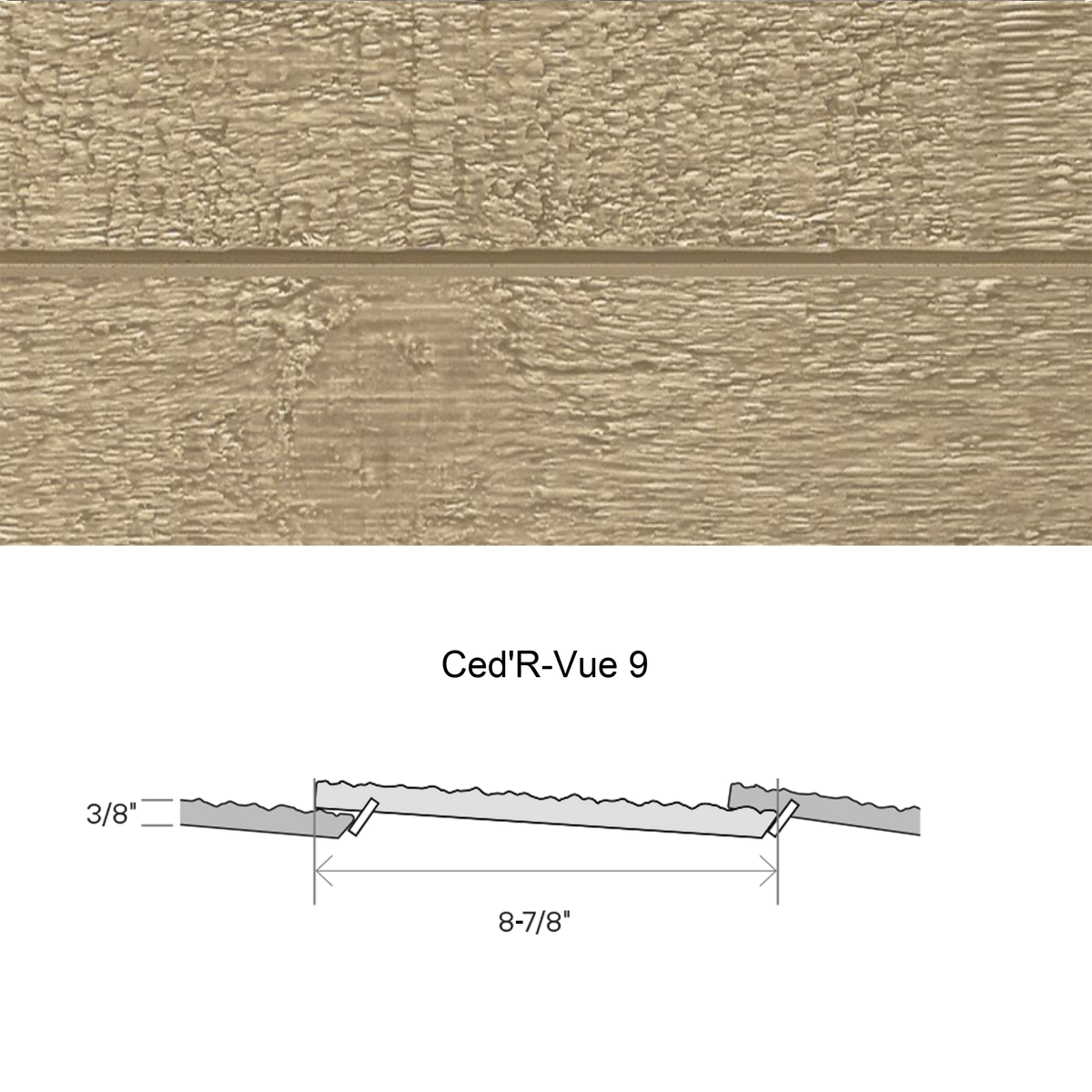 Maibec CanExel Engineered Siding in Sandalwood