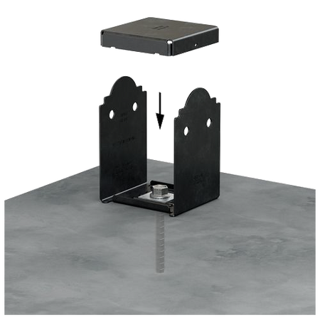 Simpson Strong-Tie APB Ornamental Post Base-6x6-ZMAX-Nominal