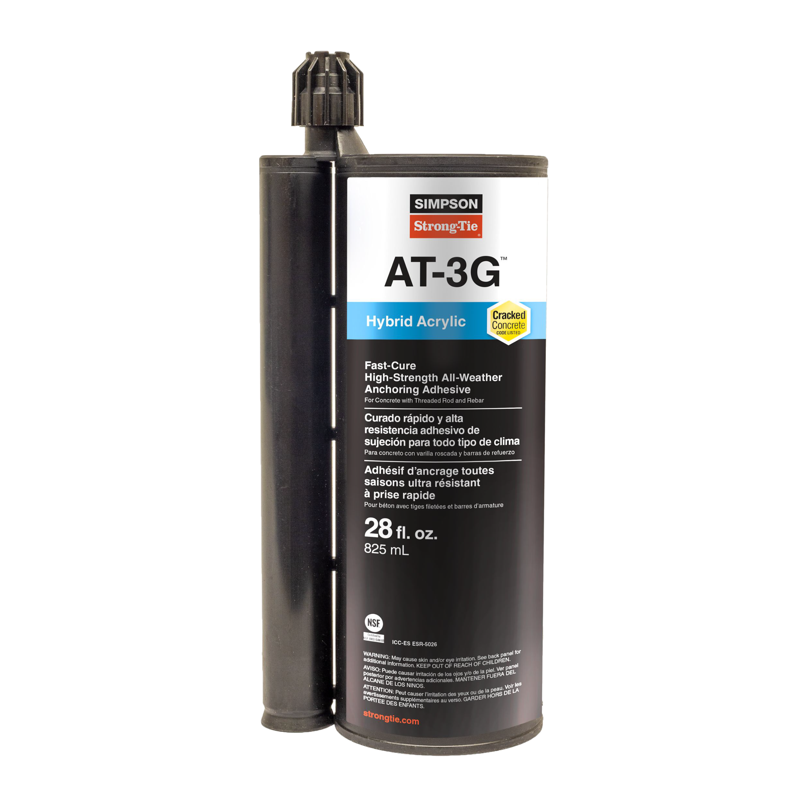 Simpson Strong-Tie AT-3G High-Strength Hybrid Acrylic Adhesive-28 oz