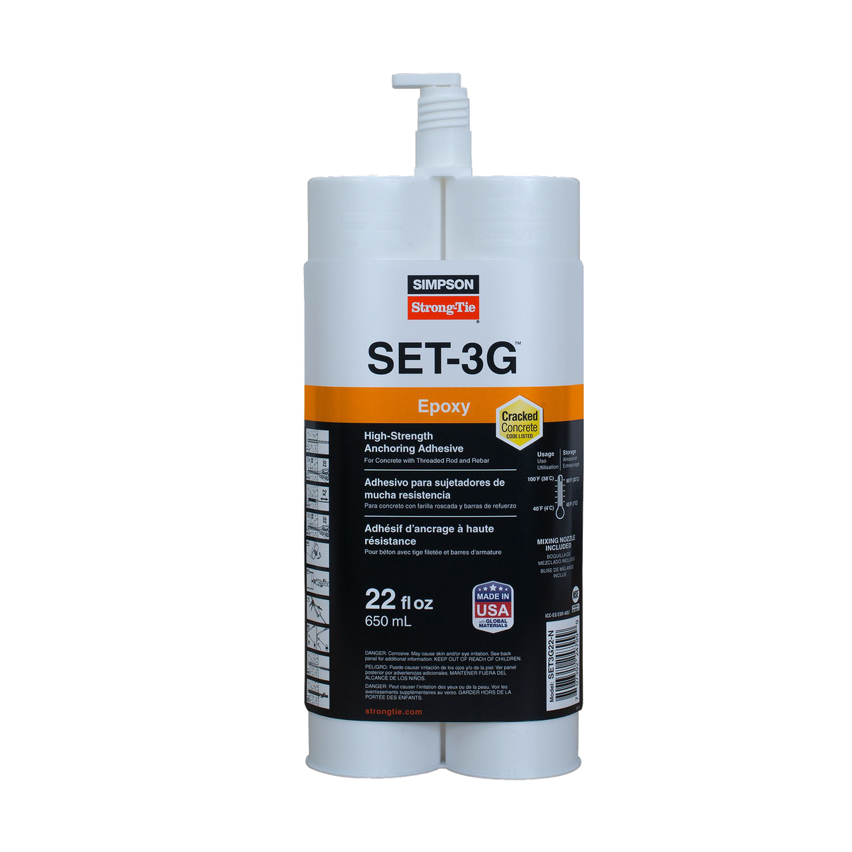 Simpson Strong-Tie SET-3G™ High-Strength Epoxy Adhesive