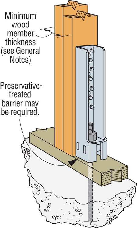 Simpson Strong-Tie HDQ 14" Holdown with screws