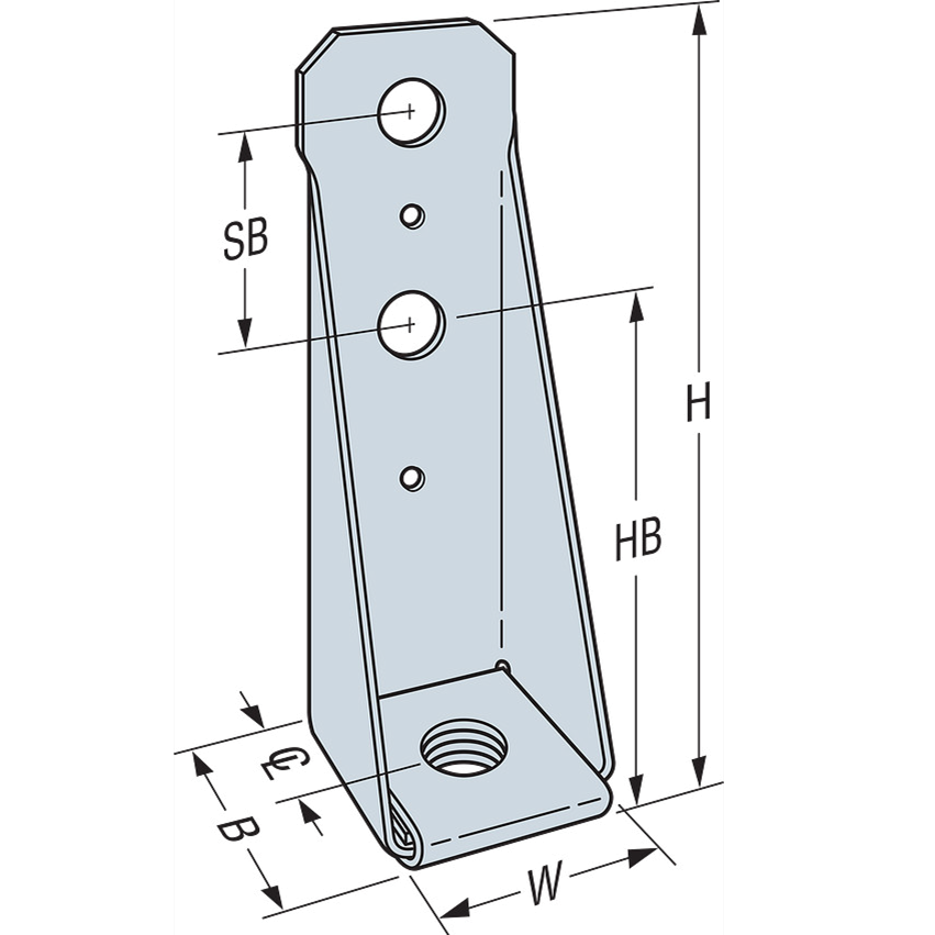 Simpson Strong-Tie HDB Bolted Holdown