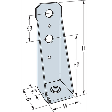 Simpson Strong-Tie HDB Bolted Holdown