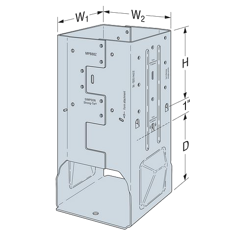 Simpson Strong-Tie Moment Post Base