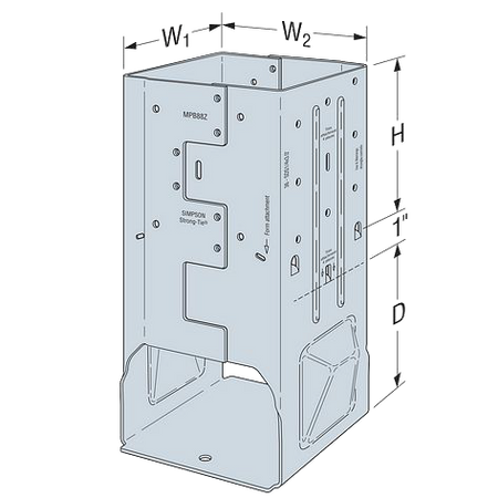 Simpson Strong-Tie Moment Post Base