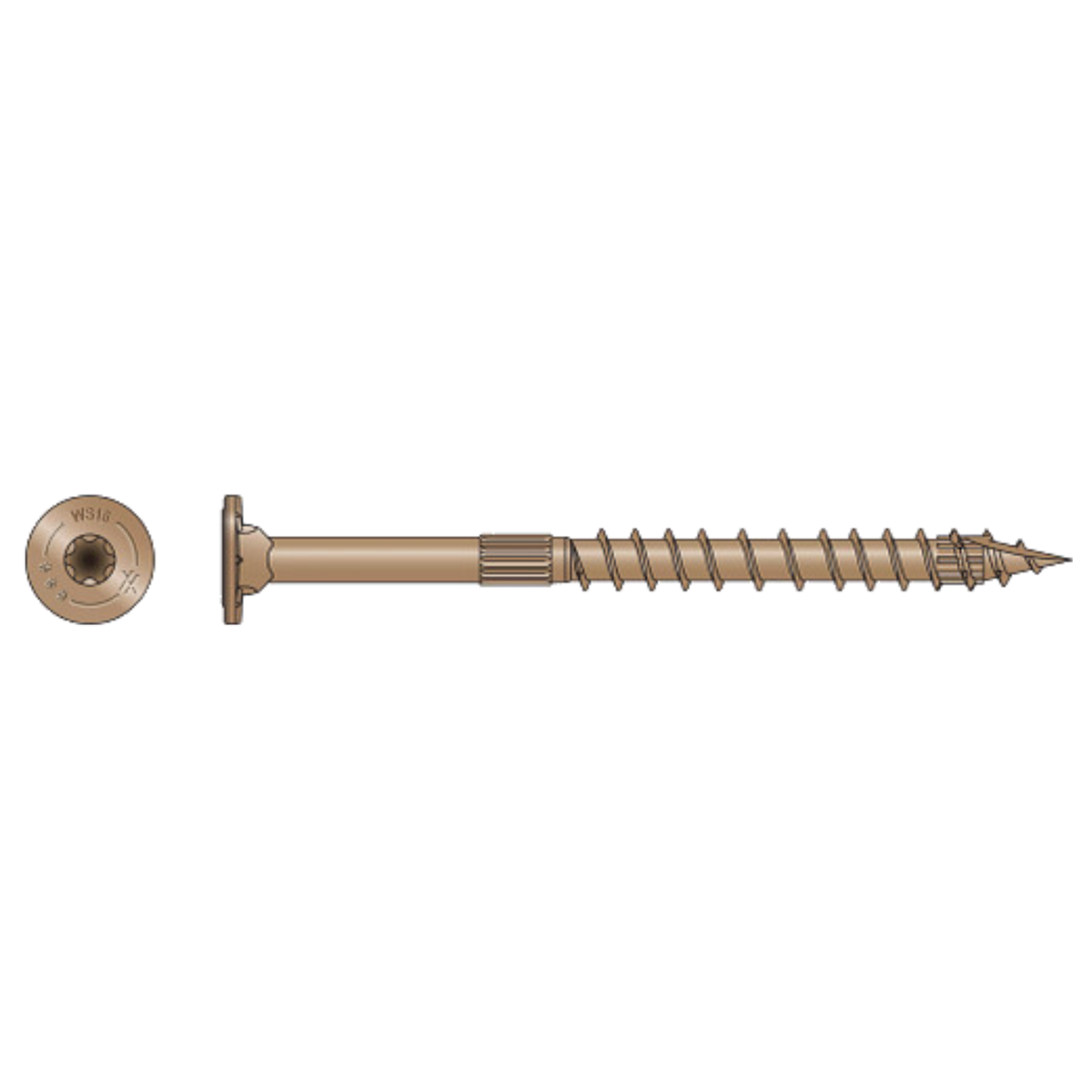 Simpson Strong-Tie Strong-Drive® SDWS FRAMING Screw-2-1/2-75 Screws