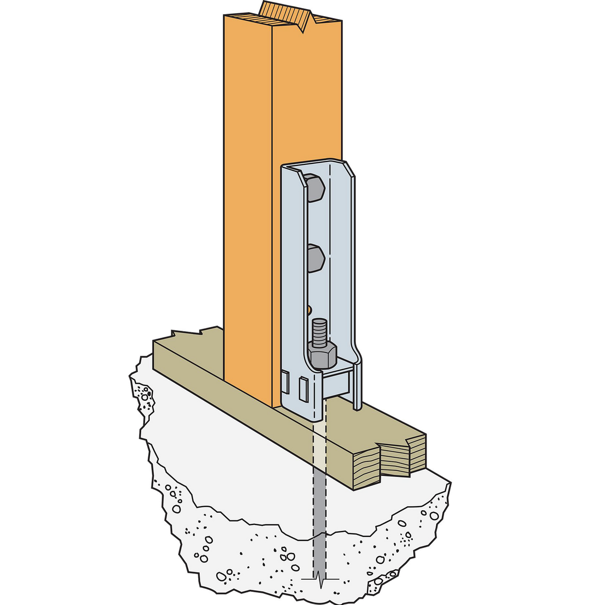 Simpson Strong-Tie HDB Bolted Holdown