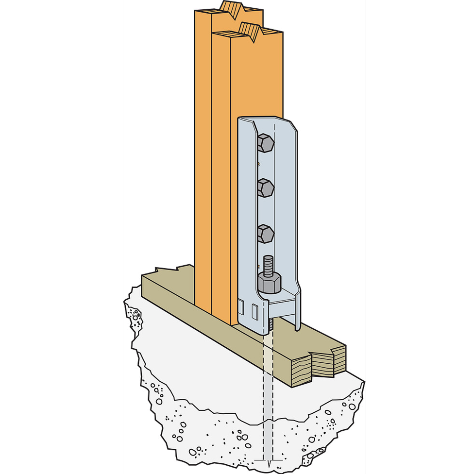 Simpson Strong-Tie HDB Bolted Holdown