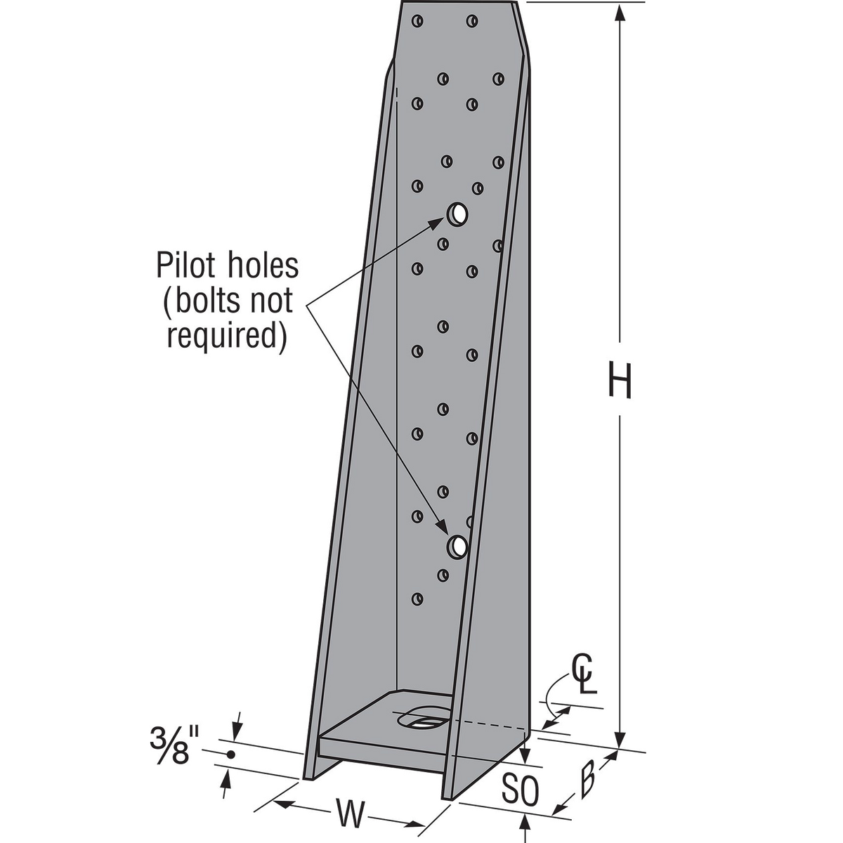 Simpson Strong-Tie HHDQ Heavy Holdown with Screws