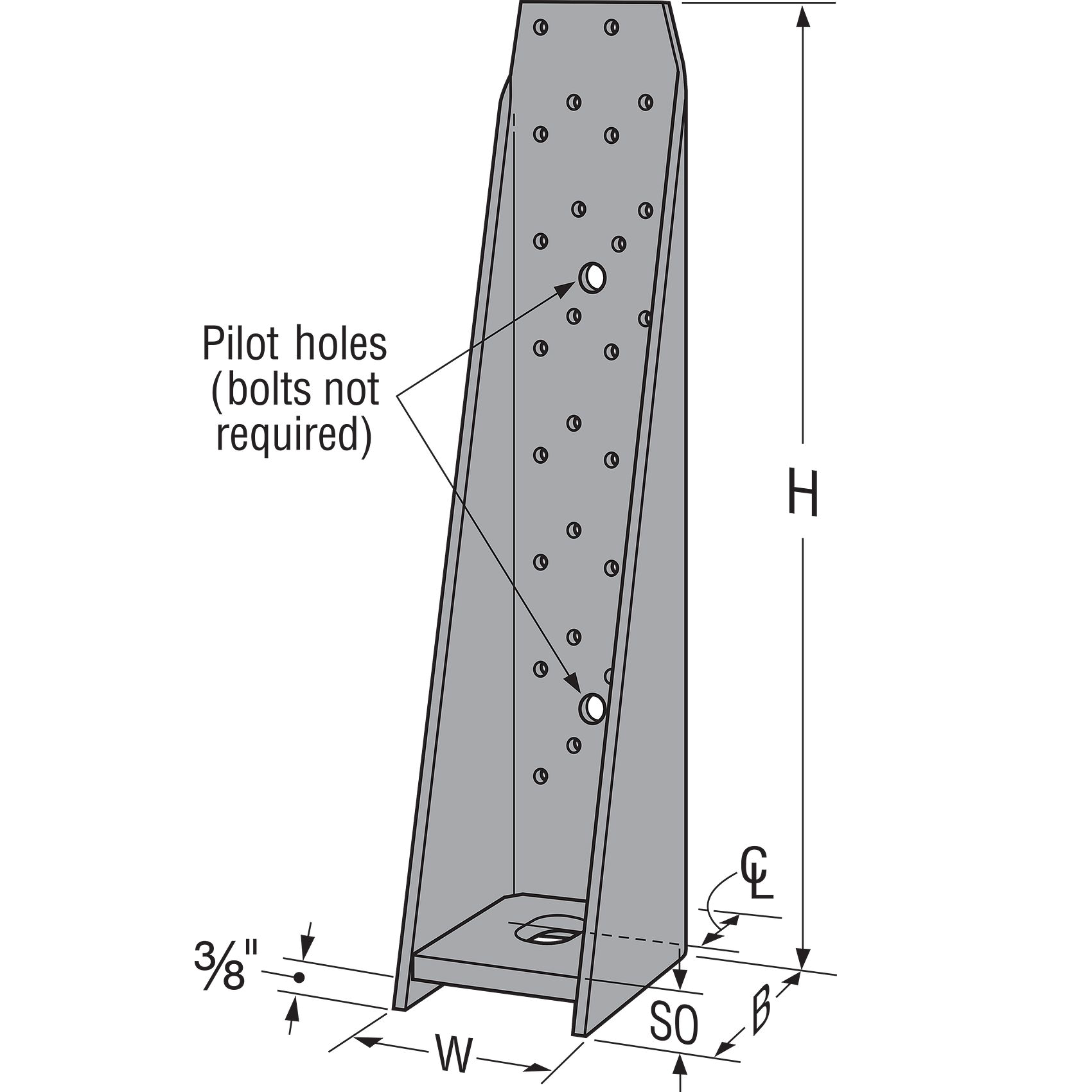 Simpson Strong-Tie HHDQ Heavy Holdown with Screws