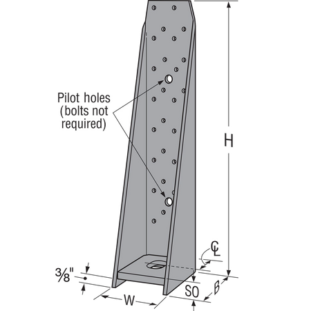 Simpson Strong-Tie HHDQ Heavy Holdown with Screws