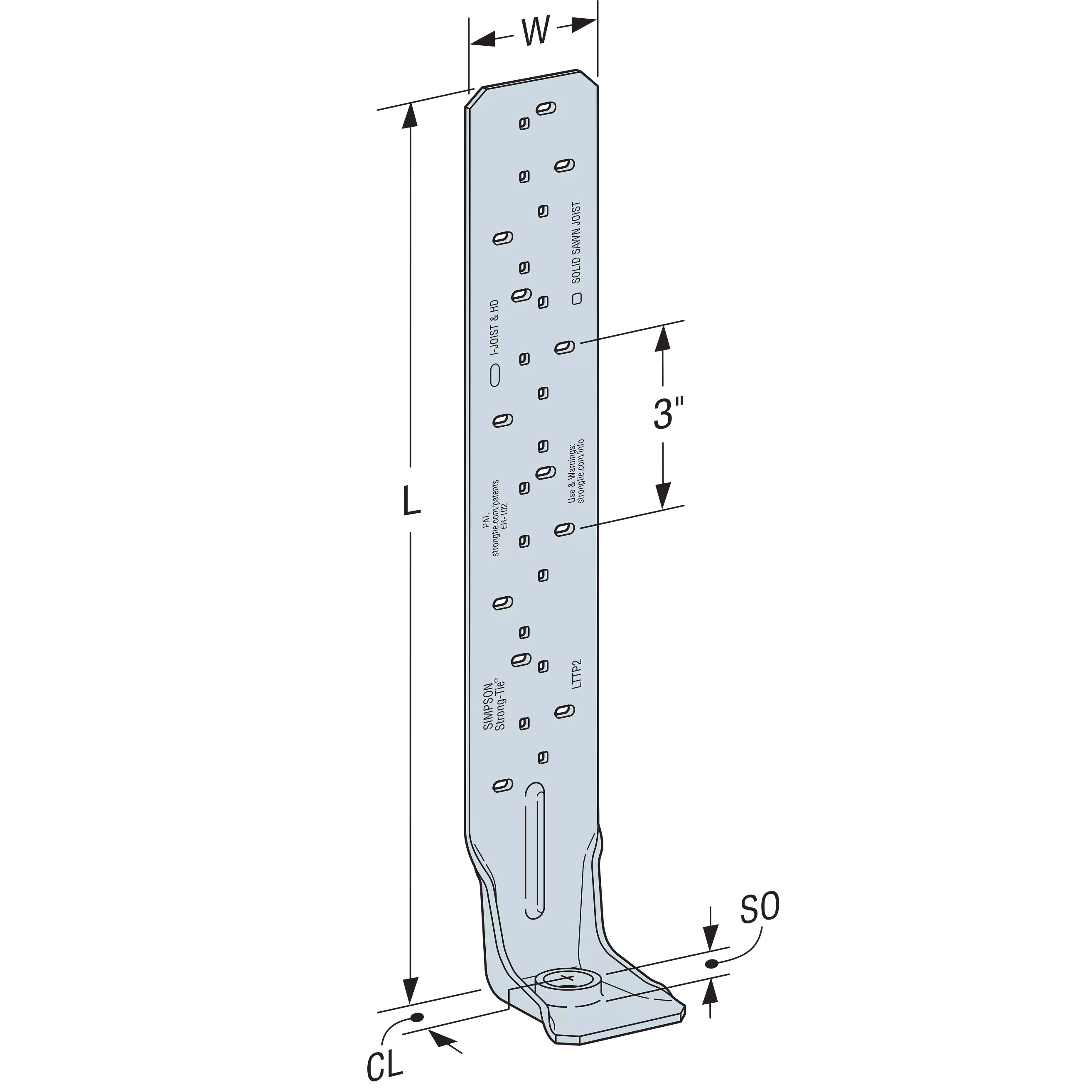Simpson Strong-Tie LTT Light Tension Tie