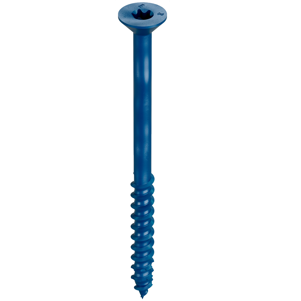 Simpson Strong-Tie Titen Turbo Concrete and Masonry 3/16in Screw Anchor (Standard Blue)-1-3/4in-Hex Head-100