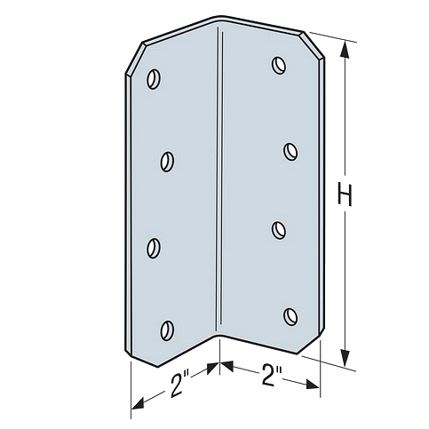 Simpson Strong-Tie Medium L Angle-2x8-ZMAX