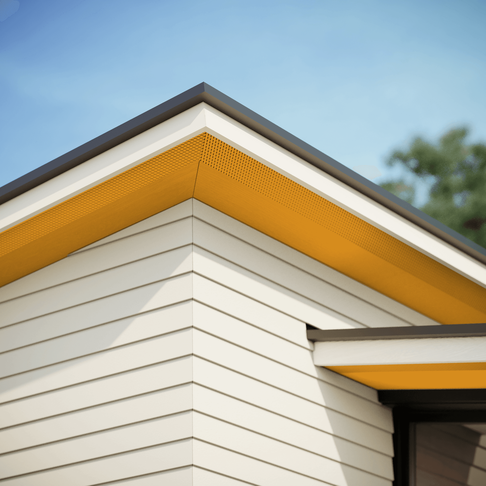 St-Laurent Smooth Vented Soffit-Ipe (St-Laurent)-12ft-12in