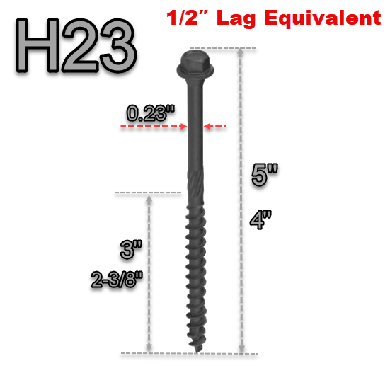 Starborn Structural H23 Hex-Head Screws
