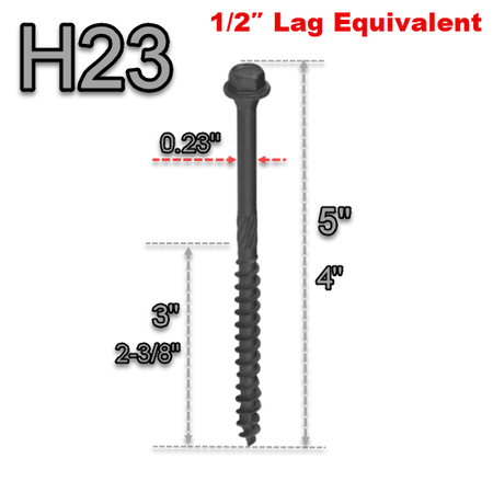 Starborn Structural H23 Hex-Head Screws