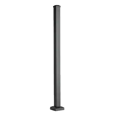 TREX Signature 2.5in Railing Posts-Black Sand-43in-Blank