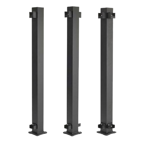TREX Signature 2.5in Railing Posts with attached Brackets-Black Sand-43in-Corner Post