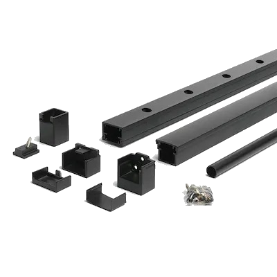 TREX Signature Rail Round Baluster Kit - Horizontal-Black Sand-6ft-36in