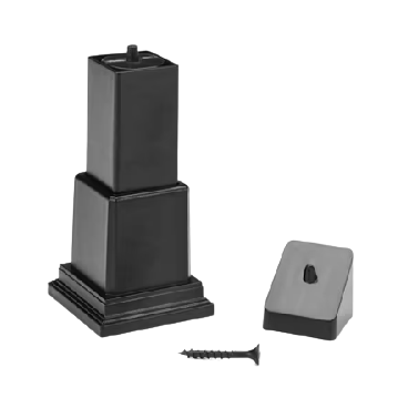 TREX Transcend Railing Adjustable Foot Block-Charcoal Black