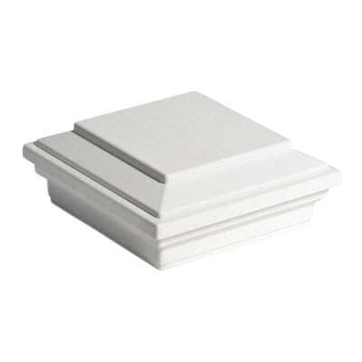 TREX Transcend Railing Flat Post Cap-Charcoal Black-4x4