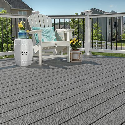 TREX Pebble Grey-Solid-16'