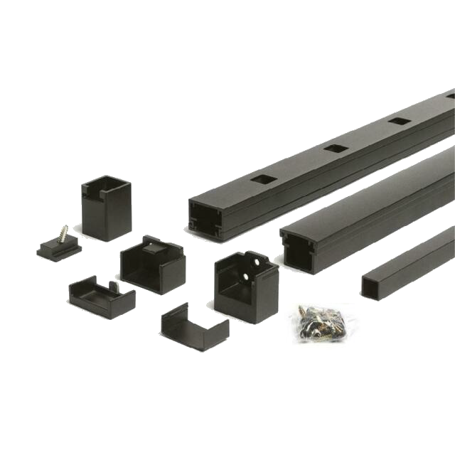 TREX Signature Rail Square Baluster Kit - Horizontal-Black Sand-6ft-36in