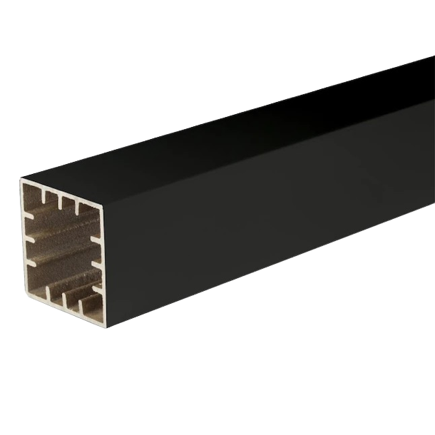 TimberTech Classic Series 5.5inx5.5in Post Sleeves-Black-Gloss-12ft