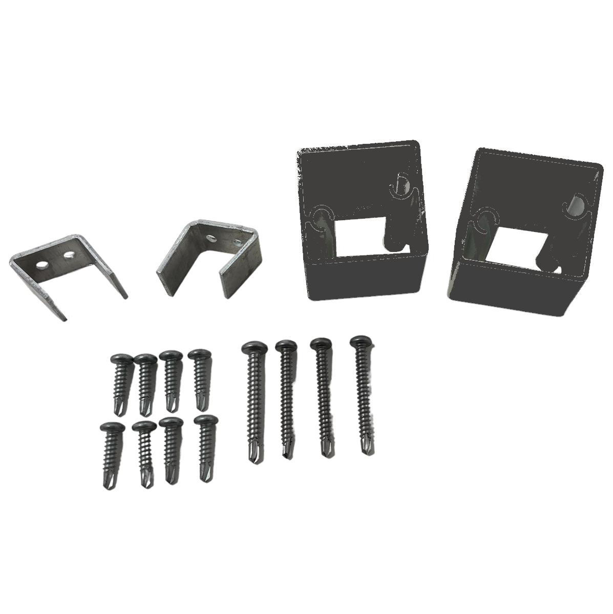 TimberTech Impression Rail Express Glass Level 22-1/2 degree Bracket Kit-Black