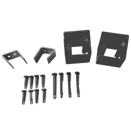 TimberTech Impression Rail Express Glass Level 22-1/2 degree Bracket Kit-Black