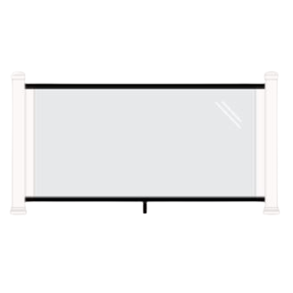 TimberTech Impression Rail Express Glass Panel Kit-Black-6'